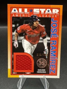 2025 Topps Serie 2 #90ASR-JR José Ramírez All Star RELIQUIA AZUL/150 - Imagen 1 de 3