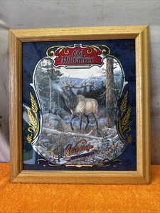 H•Vintage 1990’s Old Milwaukee Wildlife Series II ‘The Elk’ 4 Of 8 Excellent - Picture 1 of 6