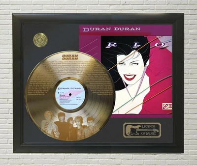 Duran Duran - Hungry Like The Wolf Framed Legends Of Music Etched LP Display - Image 1 of 4