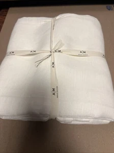 Ashley madden linen tablecloth light natural 60x120 new Open Package - Picture 1 of 6