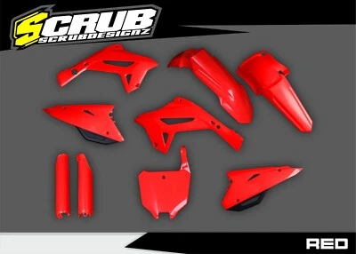 Honda 2002-2007 CR125R CR250R | New Polisport CR Restyle Plastic kit 2022 Red - Image 1 of 4