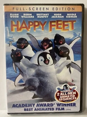 🐧HAPPY FEET (New Factory Sealed DVD)Elijah Wood,Robin Williams,Brittany Murphy - Image 1 of 4