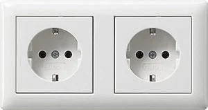 Ensemble complet de cadre de finition standard 55 - 2 vitesses - Blanc pur - ... - Afbeelding 1 van 7