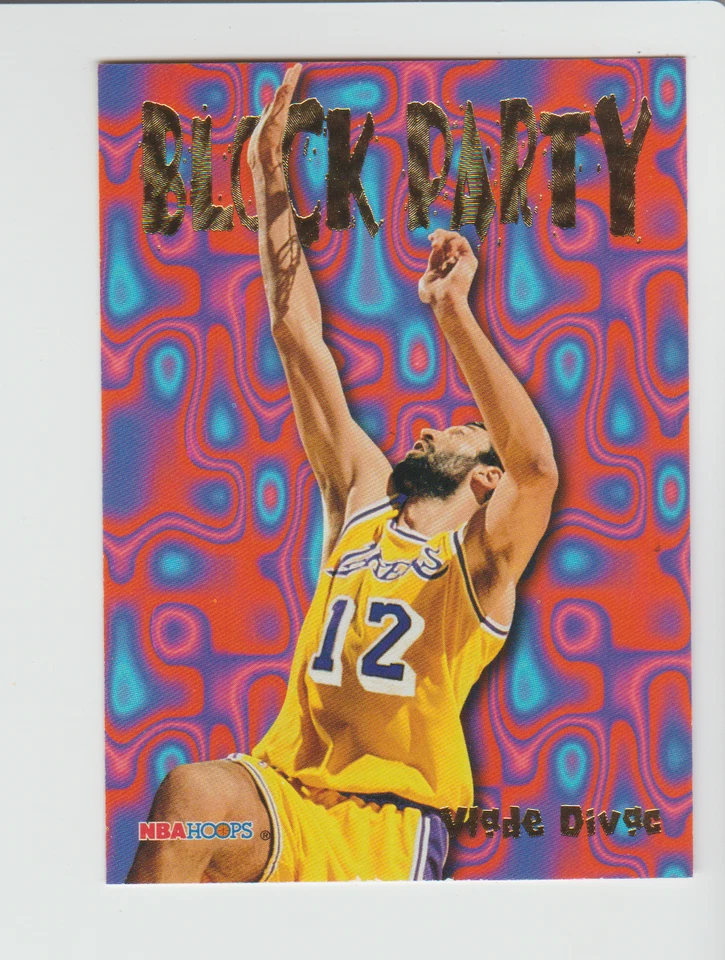 1994-95 NBA Hoops Block Party #5 Vlade Divac card, Los Angeles Lakers HOF - Image 1 of 1