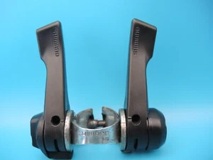 SHIMANO TOURNEY 6 SPEED INDEXED FRICTION SHIFTERS SY20 28.6mm BAND ON MOUNTING - Picture 1 of 10