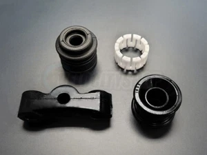 Energy Shifter Bushings Black with OEM Lever Ball Seat and Dust Seal B18C B16A - Picture 1 of 1