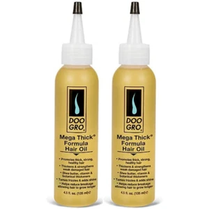 Doo Gro Mega Thick Hair Oil Promote Healthy Shiny Hair 4.5fl.oz (135ml) 2PACK - Picture 1 of 1