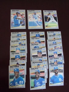 1989 FLEER KANSAS CITY RO TEAM SET (24 CARDS) GEORGE BRETT BO JACKSON TOM GORDON - Picture 1 of 2