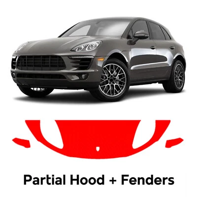 Hood Precut PPF Paint Protection Film For Porsche Macan Turbo 2014-2018 Foto 1 de 4