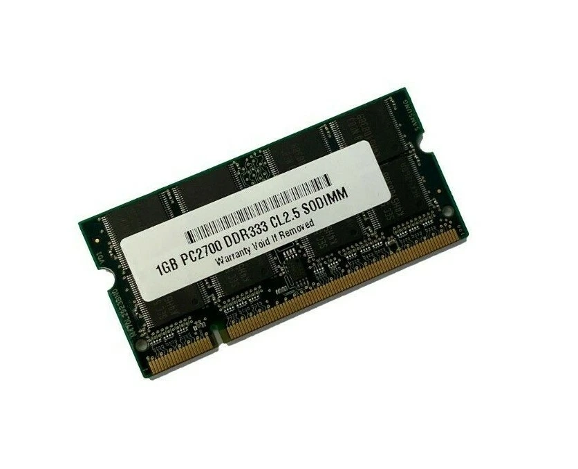 31P9834 1GB PC2700 SO-DIMM IBM THINKPAD G41 R50 R50e R50p R51 RAM Memory - Image 1 of 1