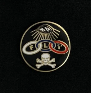 Odd Fellows Round Pin I.O.O.F. (FLT-3) - Picture 1 of 1