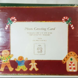 Christmas Holiday Gingerbread Greeting Cards Photo Frame Envelope 42ct Burgoyne - Picture 1 of 4
