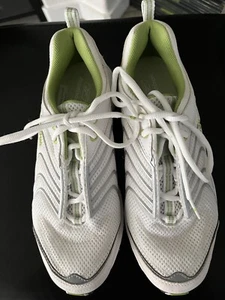 Women's Reebok Shoes White Lime Green Trim 8.5 RB 604 KTS New - Picture 1 of 9