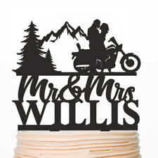 Mountain Wedding Cake Topper Biker Mount Motorcycle Cake Toppers Outdoor Wedding