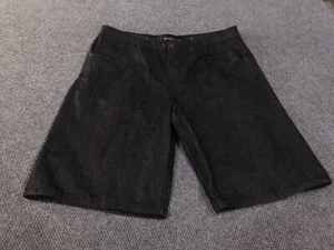Rocawear Shorts 44 Y2K Mens black denim vintage baggy hip-hop retro skater - Picture 1 of 13