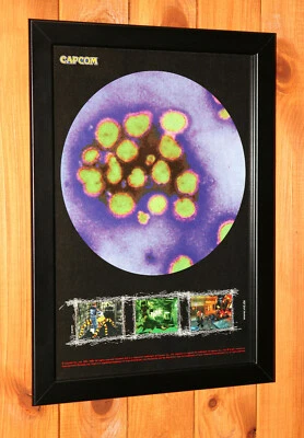 Resident Evil 2 Capcom Dreamcast GameCube Vintage Promo Small Poster / Ad Framed - Image 1 of 3