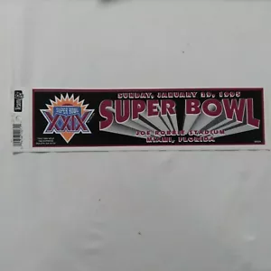 Pegatina de parachoques vintage del Super Bowl XXIX 29 3" X 11" - Imagen 1 de 5