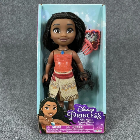 Disney Princess Petite Moana 6" Doll With Skirt & Comb Jakks - Brand New Cover