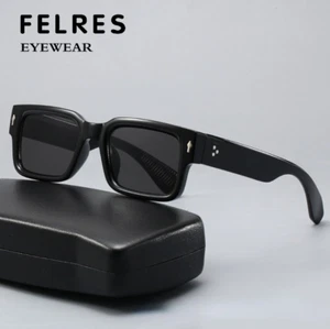 Gafas de sol de marco grueso cuadrado para hombre mujer clásicas gafas de sombra al aire libre UV400 - Imagen 1 de 26