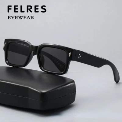 Gafas de sol cuadradas con montura gruesa para hombres mujeres clásicas al aire libre gafas de sombra UV400 Foto 1 de 4