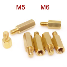 M5 M6 Brass Hex Studs Column Male-Female Spacer Motherboard Thread Pillar PCB