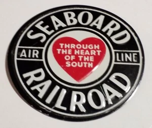 Collectible Railroadiana Seaboard Railroad Air Line Tin Plaque/ Sign Embossed - Picture 1 of 6