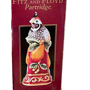 Fitz & Floyd Bell Bird Partridge Bell In Box Collection Year 2004 mint