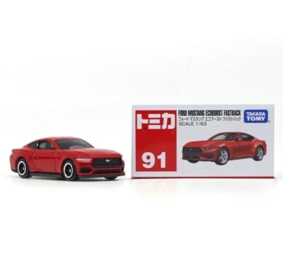 Tomica No.91 Ford Mustang EcoBoost Fastback 1/63 Rojo Takara Tomy Foto 1 de 4