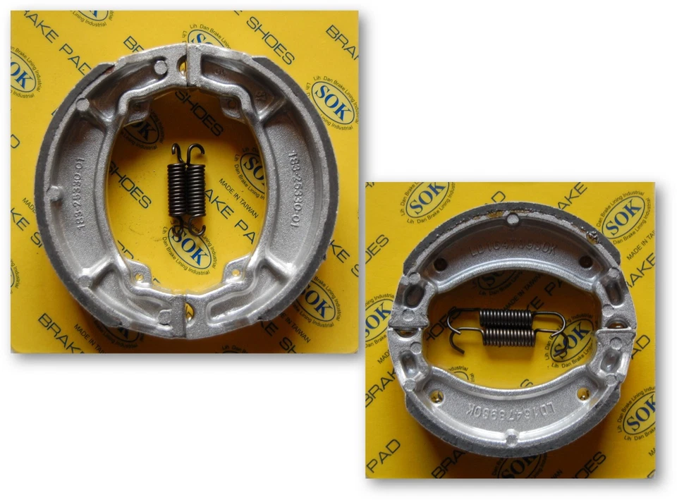 ZAPATOS DE FRENO DELANTEROS TRASEROS + RESORTES aptos para YAMAHA TW 200 Trailway, 1987-1991 TW200 Foto 1 de 1