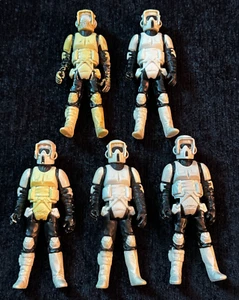 Lot of 5 VTG 1983 Kenner Star Wars Biker Scout Figure Speeder Bike Driver ROTJ - Picture 1 of 2