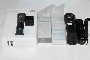 Control Remoto ORIGINAL NINTENDO WII + Adaptador Motion Plus Con Funda - Negro - Imagen 1 de 3