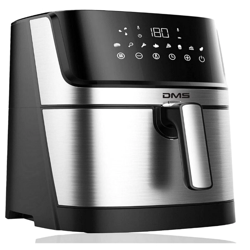 DMS HF-6E 1800W 6L Heißluftfritteuse  Silber/Schwarz - Bild 1 von 1
