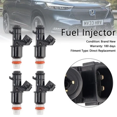 Inyector de combustible 4 piezas 16450-RWK-003 apto para Honda HR-V 2016-2022 apto para Honda Civic EE. UU. Foto 1 de 4