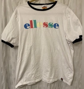 ELLESSE Mens Graphic T-Shirt Top Small White XXL. - Picture 1 of 6