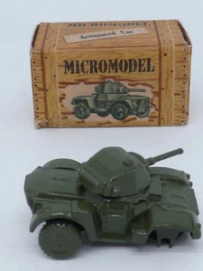 PETIT ENGIN VEHICULE DE GUERRE MICROMODEL DEOMA N.2 TANK MANQUE DES ROUES - Imagen 1 de 5