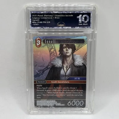 Squall PR-108 Full Art Foil Promo Final Fantasy FFTCG Graded 10 Gem Mint Card - Image 1 of 2