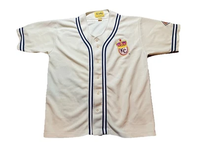 Camiseta deportiva grande vintage del museo de béisbol de la liga negra con logotipo de los monarcas de Kansas City años 90 Foto 1 de 4
