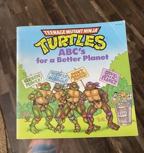 Rare Teenage Mutant Ninja Turtles Book For A Better Planet 1991 Vtg HTF OOP TNMT - Picture 1 of 24