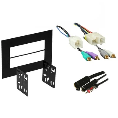 Комплект для установки радиоприемника на приборную панель подходит для Infiniti Q45 1990-2001 годов выпуска с двойным DIN-жгутом стерео - Изображение 1 из 4