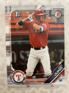 1st Bowman Draft Josh Jung RC 2019 ¡Novato #BD-7! Texas Rangers - Imagen 1 de 2
