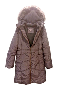CALVIN KLEIN Girls Winter Coat Size XL (16) Long Parka with Fleece Lining - Picture 1 of 10