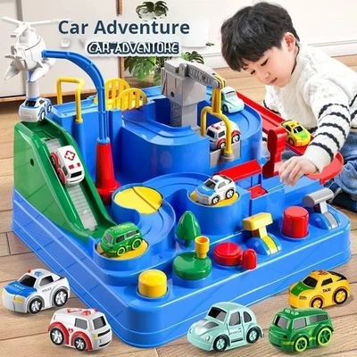 Car Toddler Toys Race Tracks Ambulance Magnet Airplanes for 3-8 Year Child Gifts - Image 1 of 4