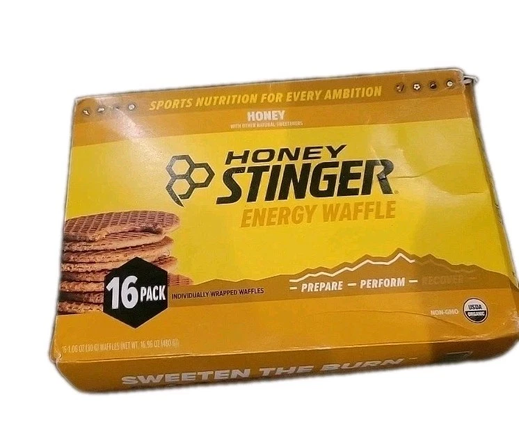 Gofres de miel orgánicos Honey Stinger - Energy Stroopwafels 16,96 oz paquete de 16 Foto 1 de 2