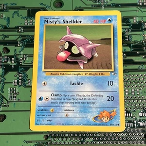 Misty's Shellder 89/132 Gym Heroes Common Pokemon Card - Picture 1 of 4