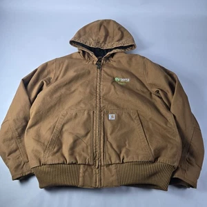Carhartt Jacke Damen XL Braun Washed Duck Insulated Loose Fit Kapuze J130-W - Bild 1 von 15