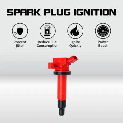 Ignition Coil For 2000-2008 Toyota Corolla Celica Matrix 1.8L UF247 90919-02339 - Image 1 of 4