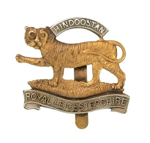 Royal Leicestershire Regiment (Hindoostan) Mützenabzeichen Bi Metall - Bild 1 von 1