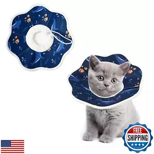 TinyQilin Cat Cone Collar Soft, Cat Cones to Stop Licking Wound Healing Adjus - Picture 1 of 5