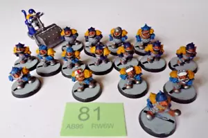 G#81 GW 17 x DWARF BLOOD BOWL PLAYERS METAL 2ND EDITION - Picture 1 of 3