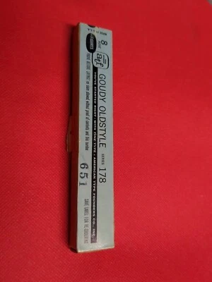 Goudy Old Style Series 178 Figures 8 Point American Type Founders Co New - Image 1 of 4
